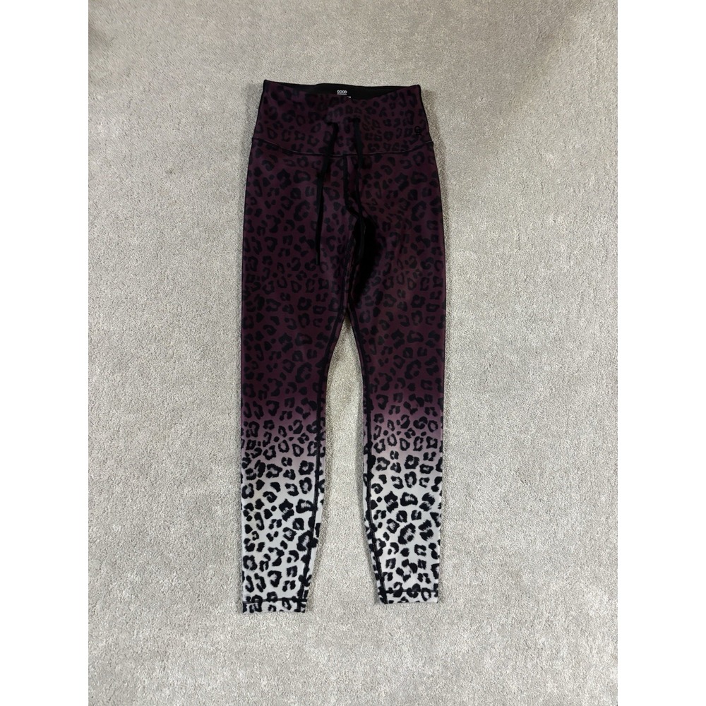 Good American‎ Animal/Cheetah Print Leggings Purple Ombré Size 0